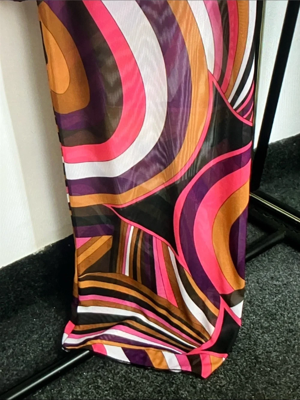 Emilio Pucci Multicolor Geometric Print Maxi Dress - Picture 5 of 8